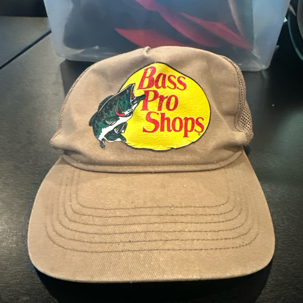 Bass Pro Shops Brown Cap with Yellow Logo